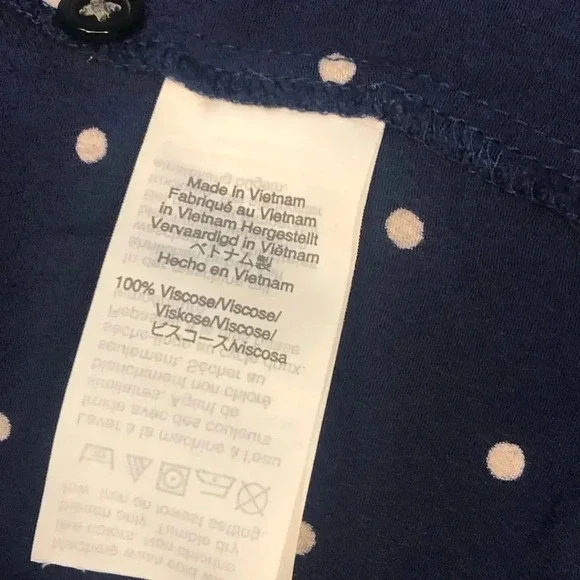 Madewell Boho Ruffle-strap Navy Polka Dot Button Down Sleeveless Sundres… - Picture 12 of 15